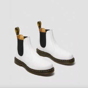 Dr. Marten's Yellow Stitch Smooth Chelsea Boot - White (Size 38)